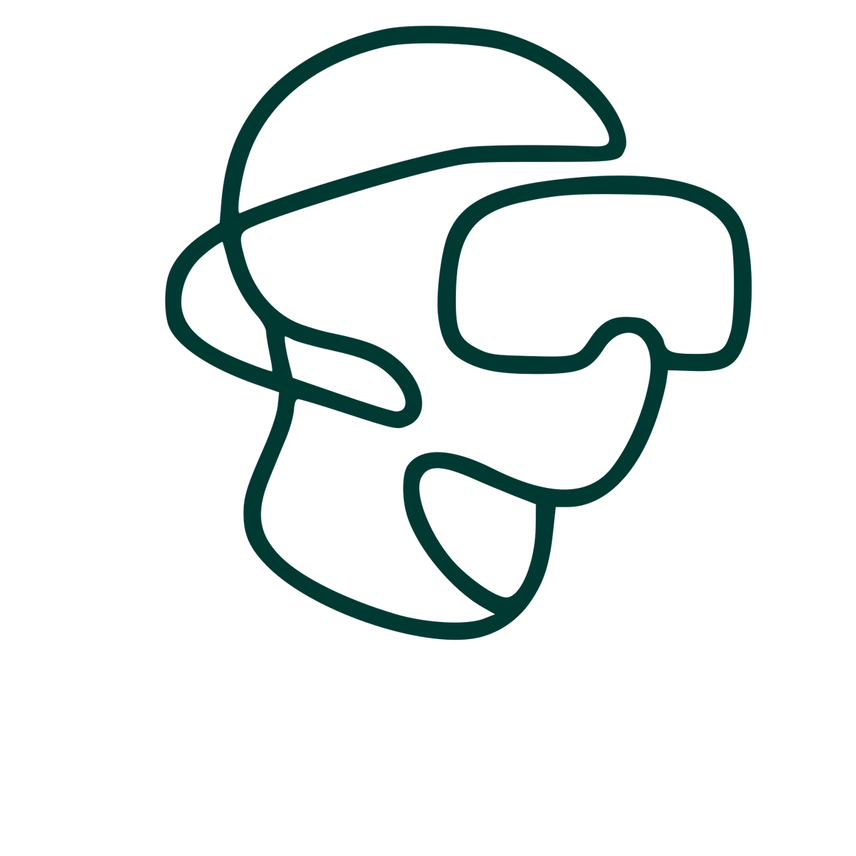 Monoline VR Headset Logo #003932