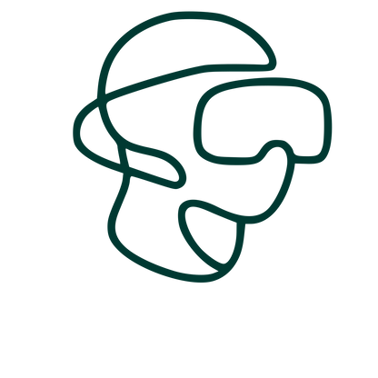 Monoline VR Headset Logo #003932