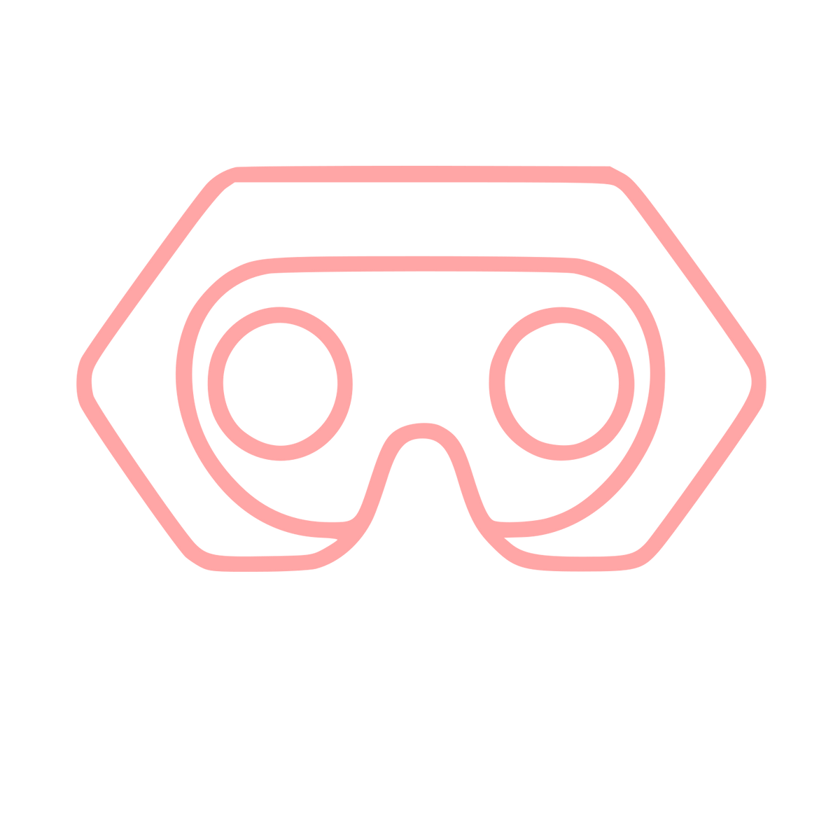 Monoline VR Headset Logo #ffa6a6