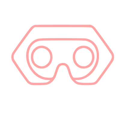 Monoline VR Headset Logo #ffa6a6