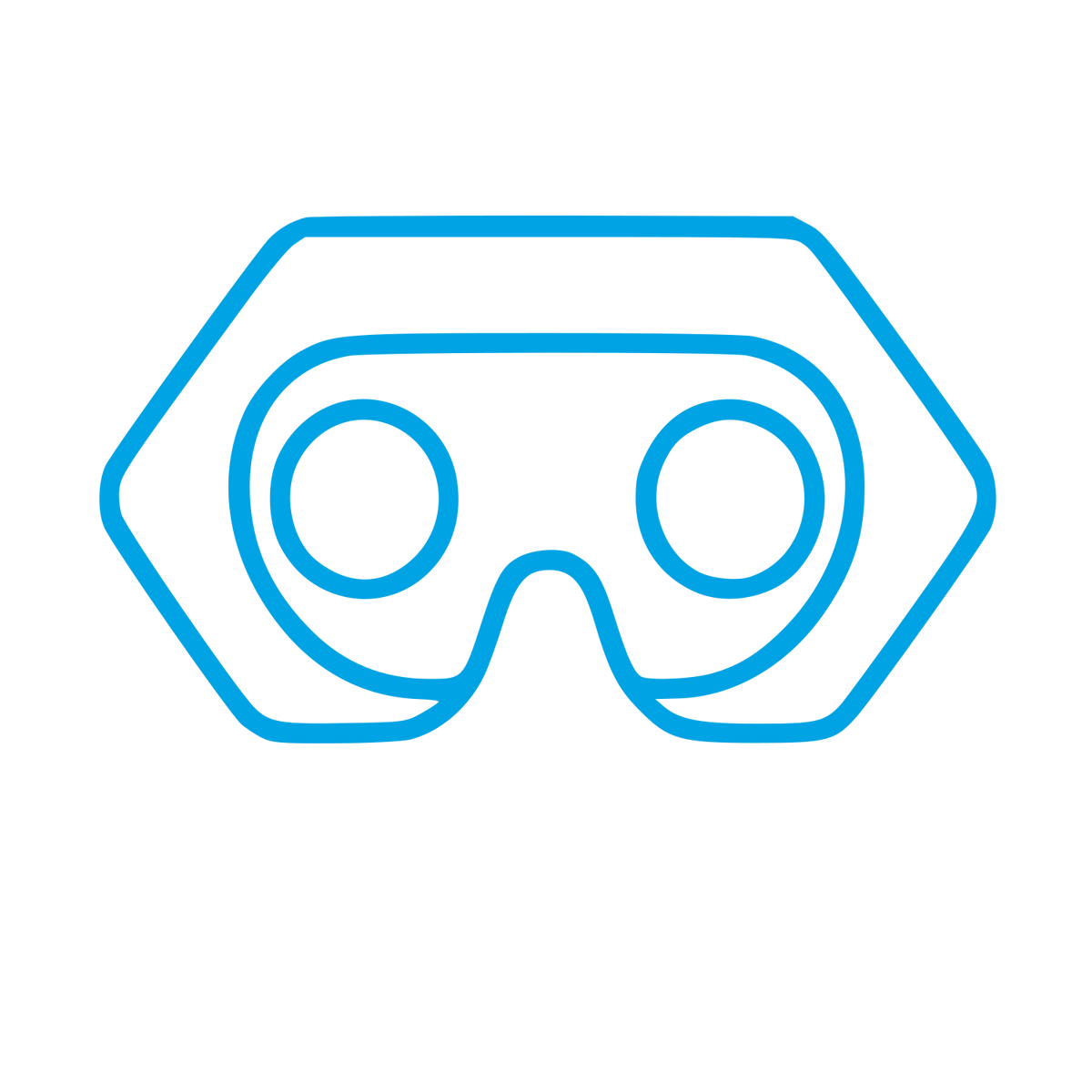 Monoline VR Headset Logo #00a3e4