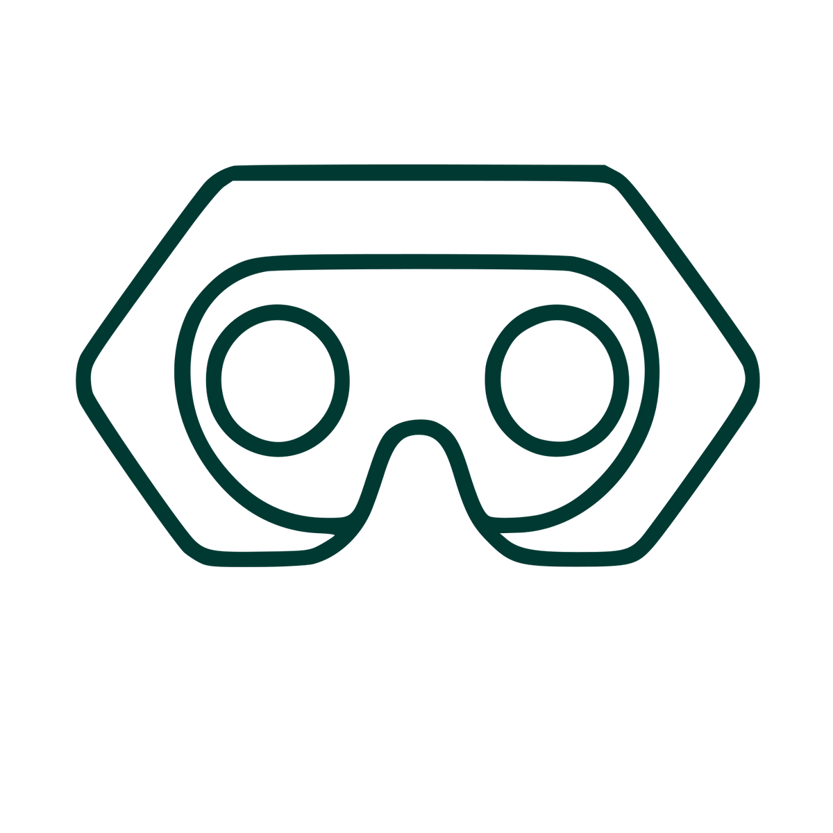Monoline VR Headset Logo #003932