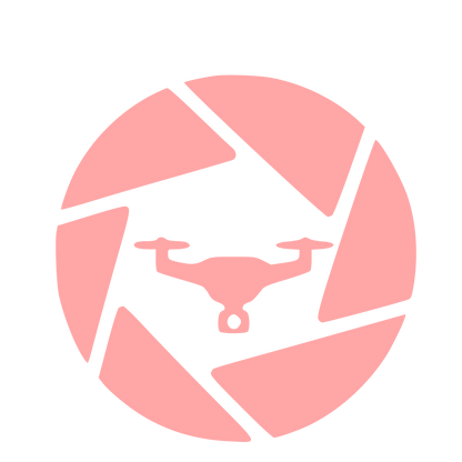Drone Camera Aperture Logo #ffa6a6