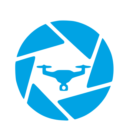 Drone Camera Aperture Logo #00a3e4
