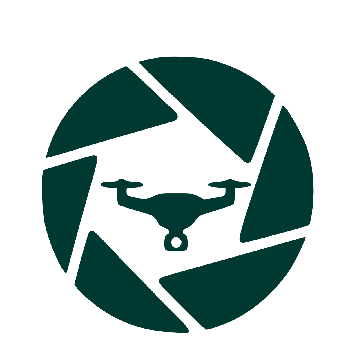 Drone Camera Aperture Logo #003932