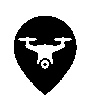 Drone Map Pin Logo
