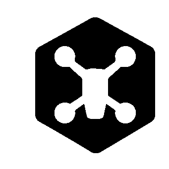 Drone Hexagon Badge Logo