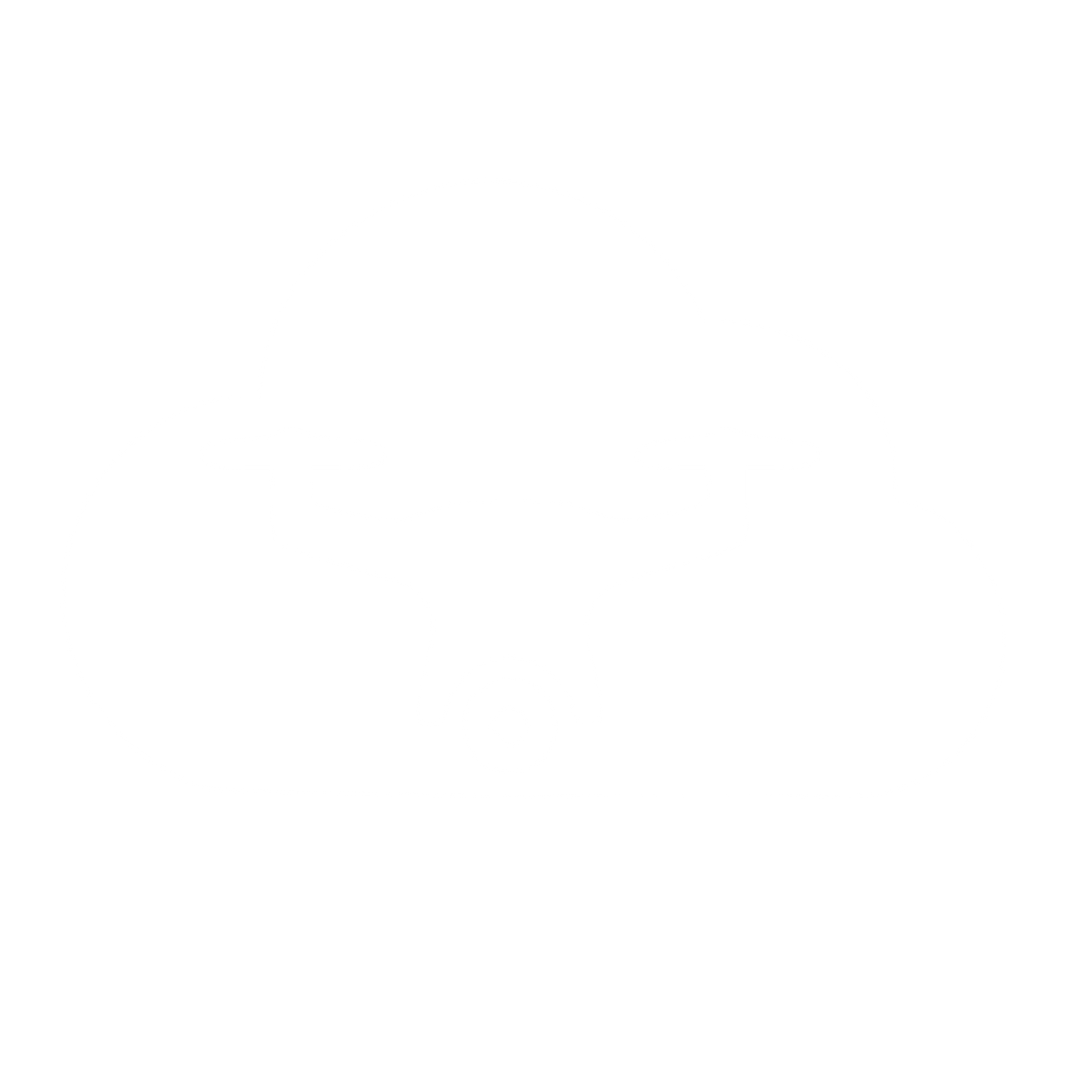 Drone Cloud Negative Space Logo #ffffff