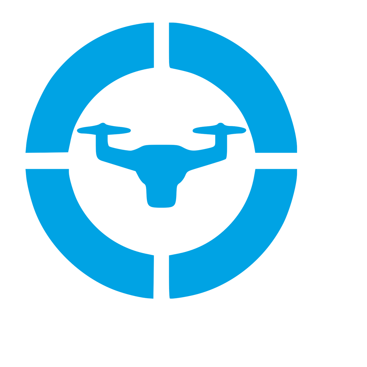 Drone Crosshair Target Logo #00a3e4