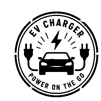 EV Charger Stamp Badge Logo