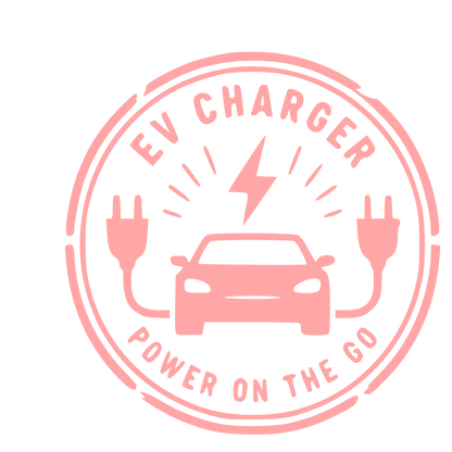 EV Charger Stamp Badge Logo #ffa6a6