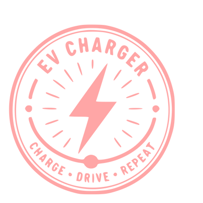 EV Charger Stamp Badge Logo #ffa6a6