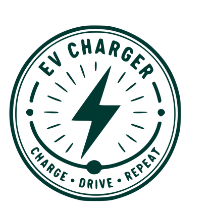 EV Charger Stamp Badge Logo #003932