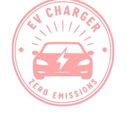 EV Charger Stamp Badge Logo #ffa6a6
