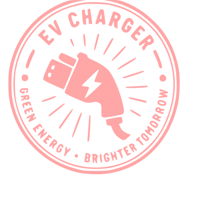 EV Charger Stamp Badge Logo #ffa6a6
