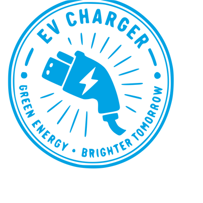 EV Charger Stamp Badge Logo #00a3e4