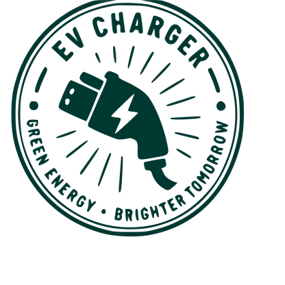 EV Charger Stamp Badge Logo #003932