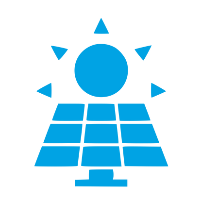 Solar Panel Sun Logo #00a3e4