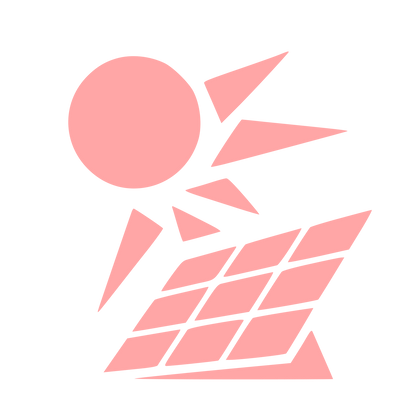 Bauhaus Solar Panel Logo #ffa6a6