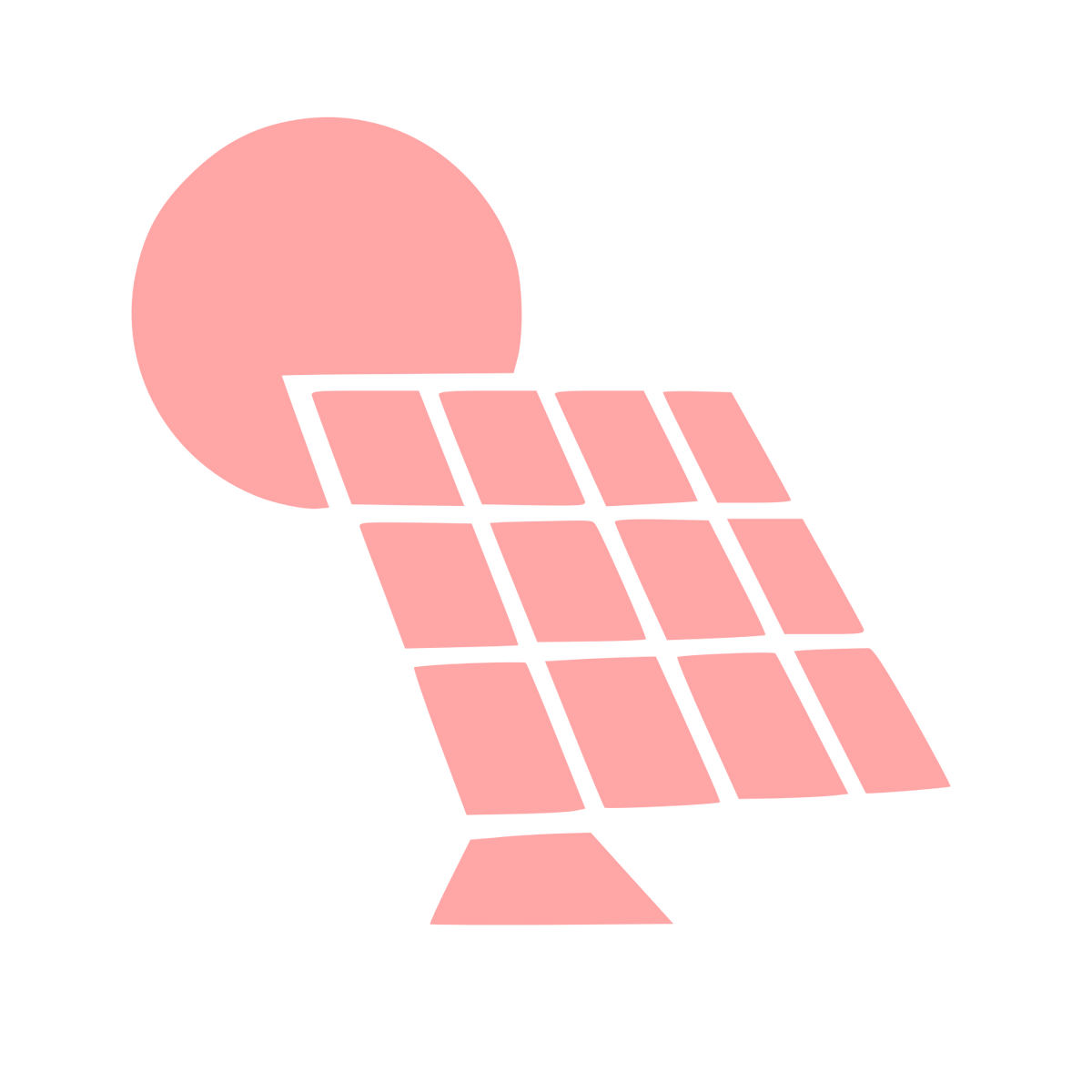 Solar Panel Sun Logo #ffa6a6