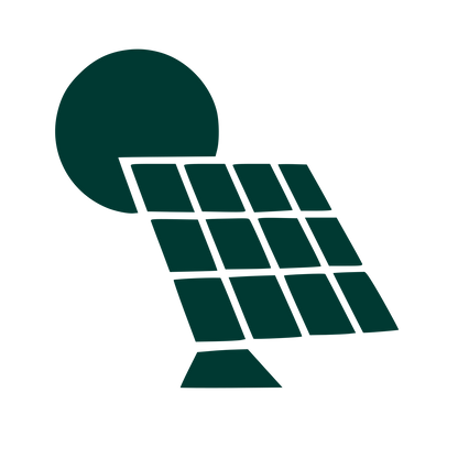 Solar Panel Sun Logo #003932
