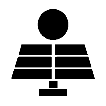Solar Panel Person Logo