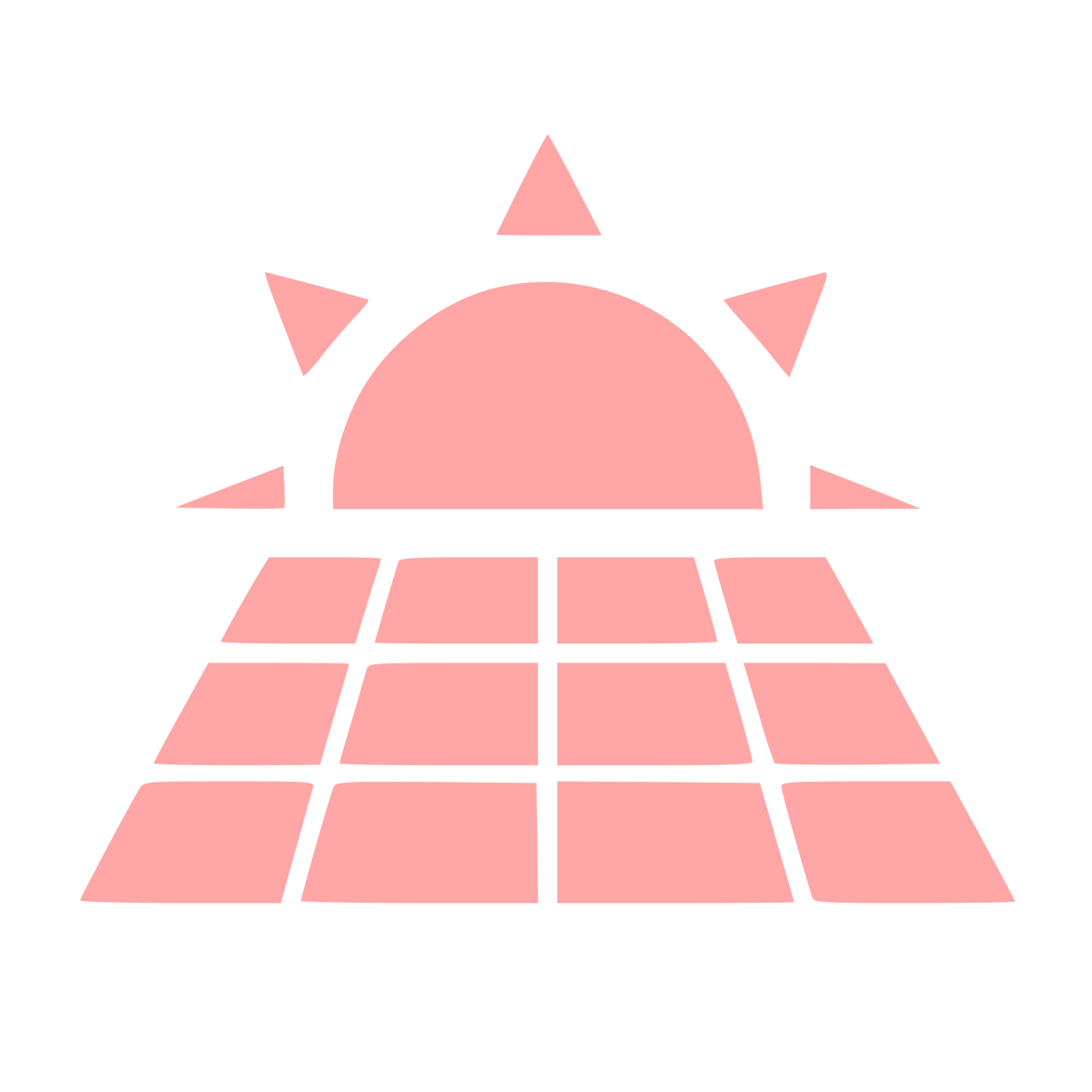 Solar Panel Sun Logo #ffa6a6