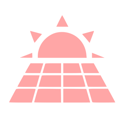Solar Panel Sun Logo #ffa6a6