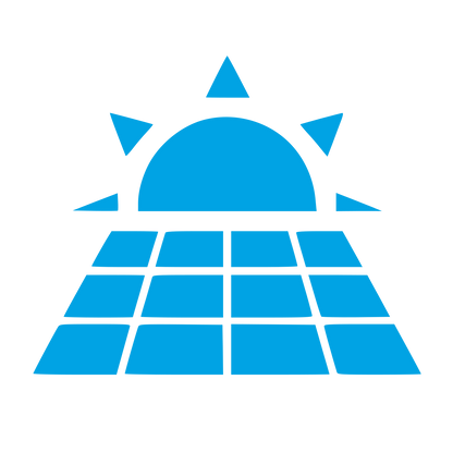 Solar Panel Sun Logo #00a3e4