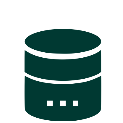 Database Server Cylinder Logo #003932