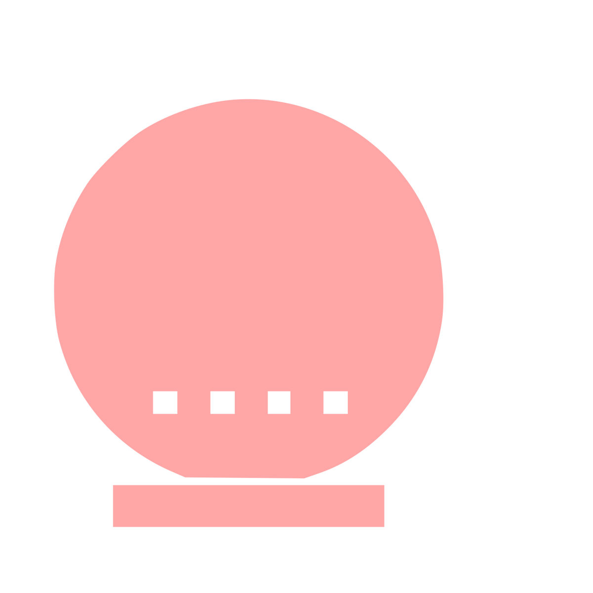 Smart Speaker Brutalist Logo #ffa6a6