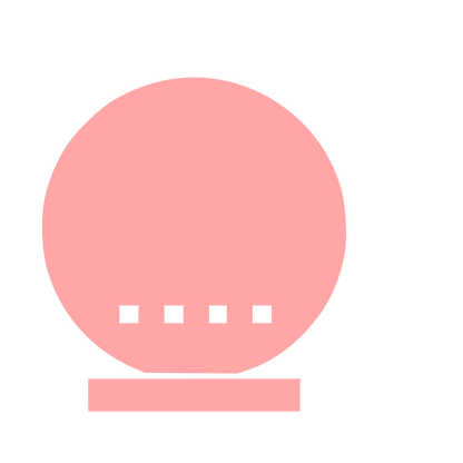 Smart Speaker Brutalist Logo #ffa6a6