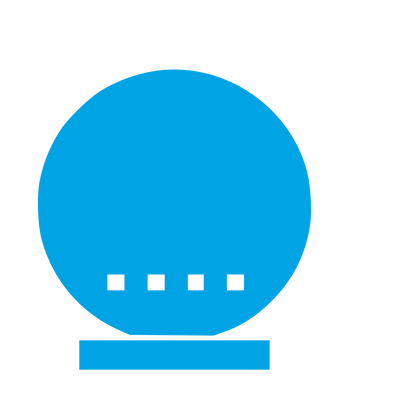 Smart Speaker Brutalist Logo #00a3e4
