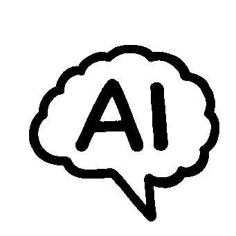 Hand-Drawn AI Brain Logo