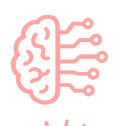 AI Brain Circuit Logo #ffa6a6