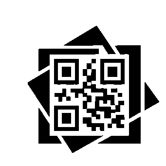 Layered Overlap QR Code Logo