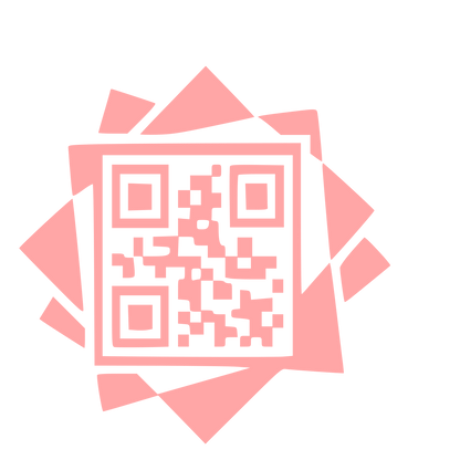 Layered QR Code Logo #ffa6a6