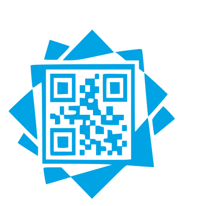 Layered QR Code Logo #00a3e4