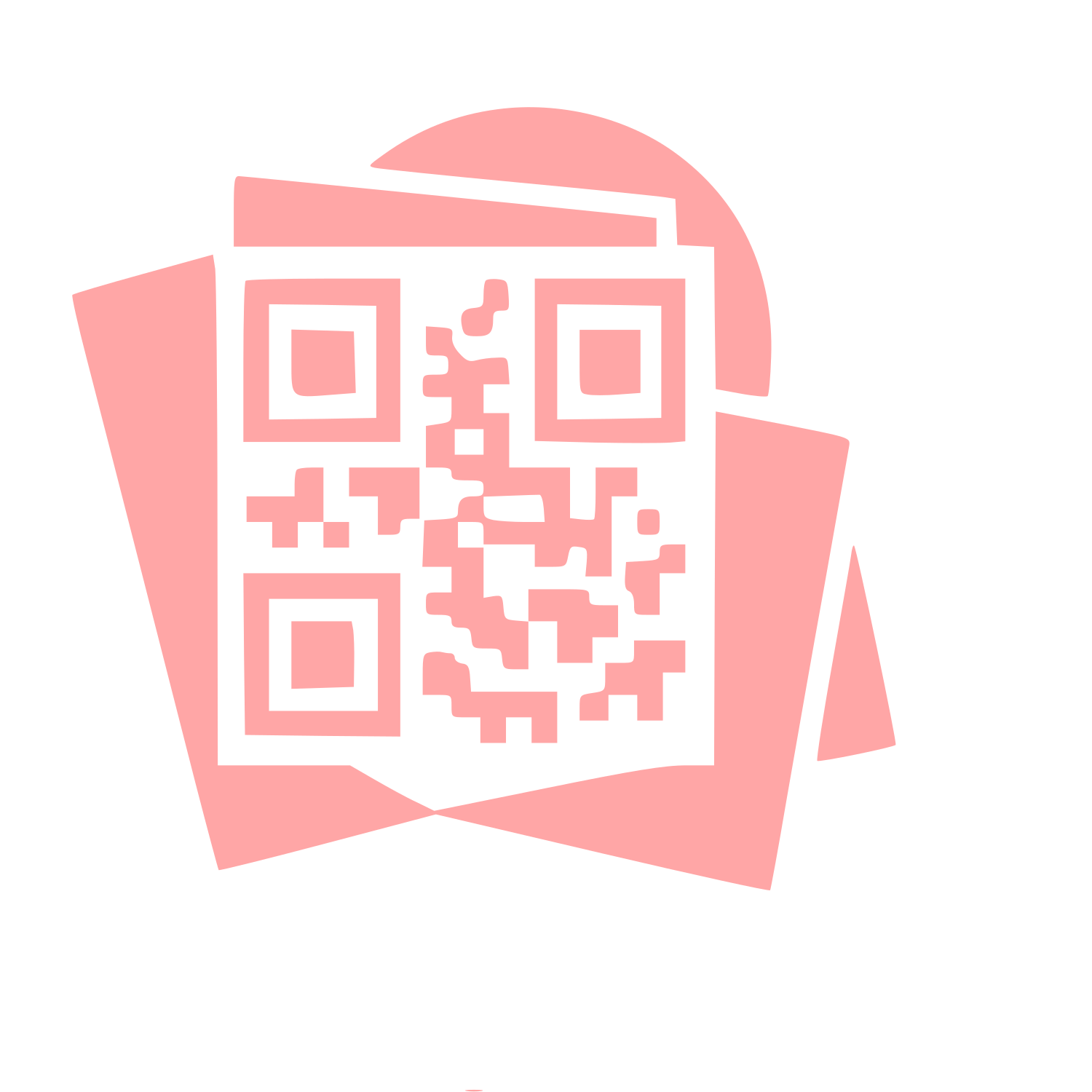 Layered QR Code Logo #ffa6a6