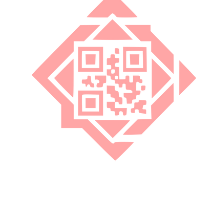 QR Code Diamond Logo #ffa6a6