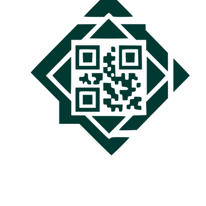 QR Code Diamond Logo #003932