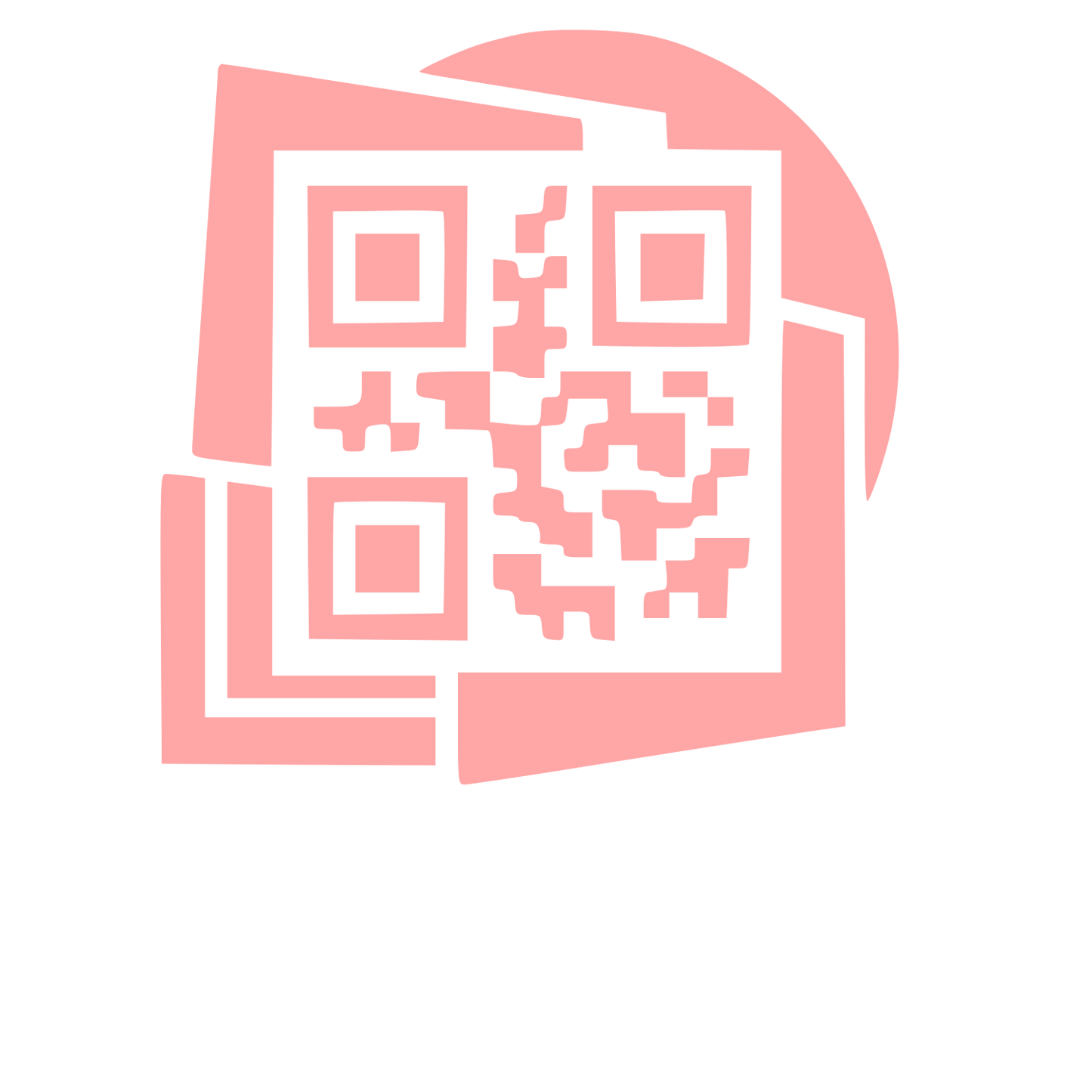 Layered QR Code Logo #ffa6a6