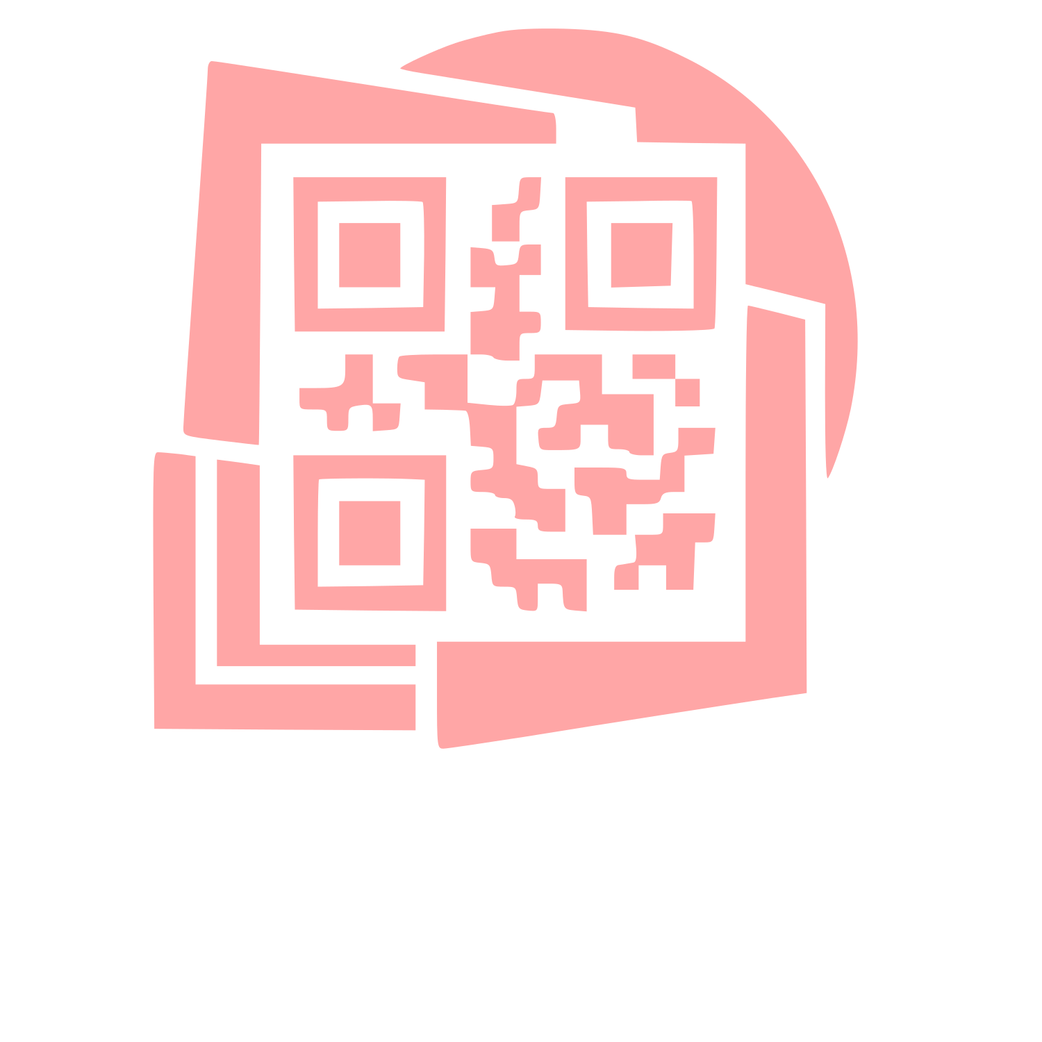 Layered QR Code Logo #ffa6a6