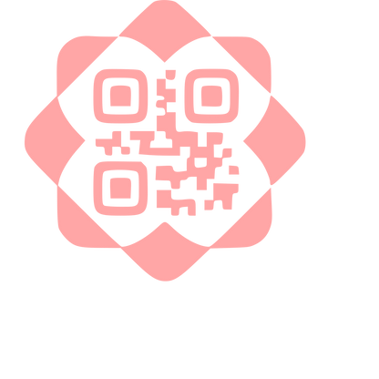 QR Code Emblem Logo #ffa6a6