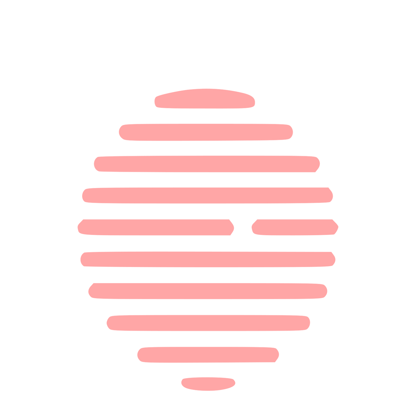 Striped Globe Fingerprint Logo #ffa6a6