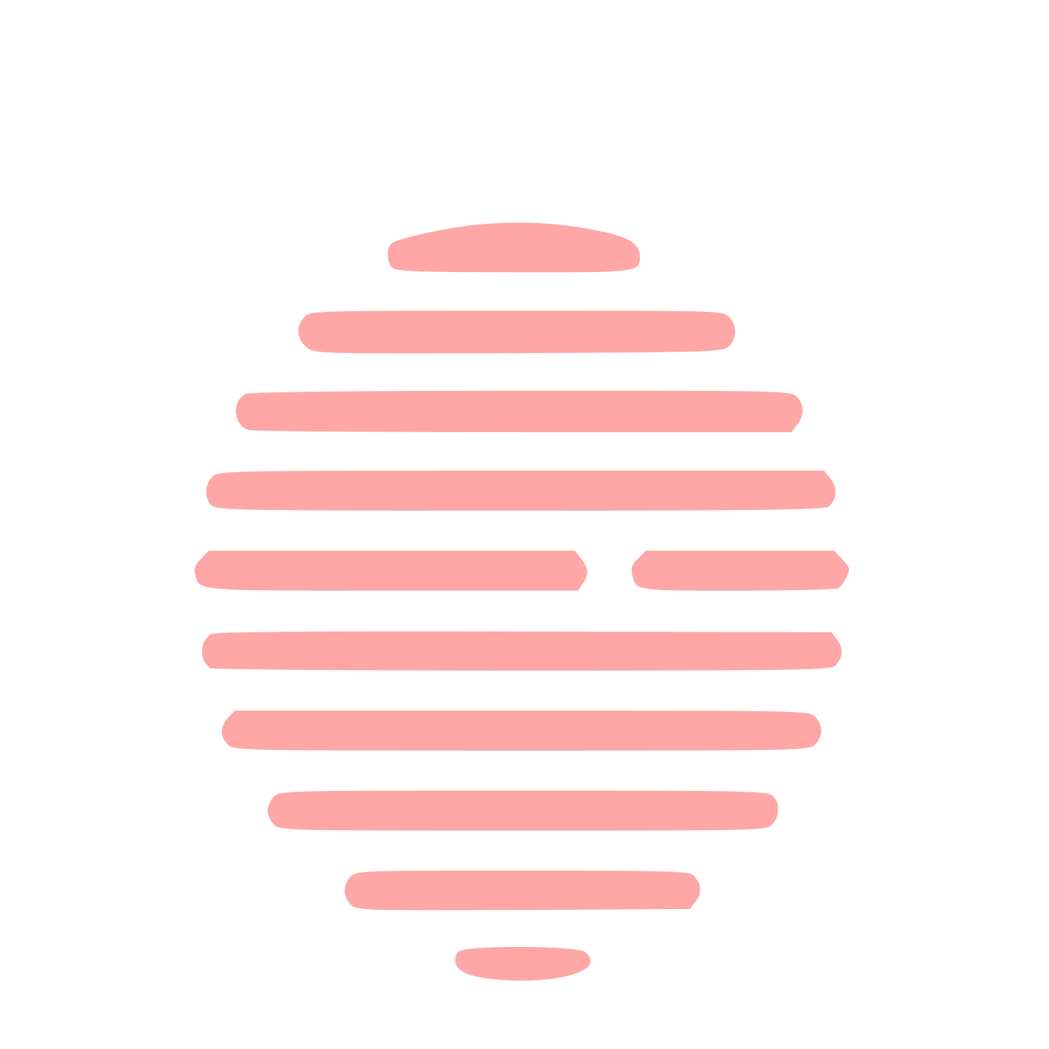 Striped Globe Fingerprint Logo #ffa6a6
