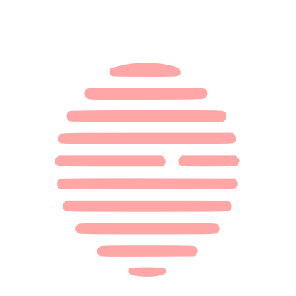 Striped Globe Fingerprint Logo #ffa6a6