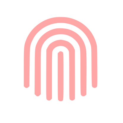 Fingerprint Arch Logo #ffa6a6