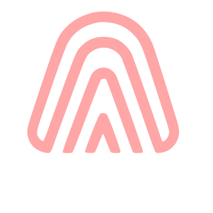 Arch Fingerprint Monoline Logo #ffa6a6
