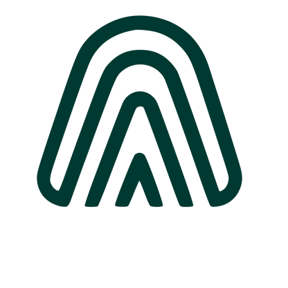 Arch Fingerprint Monoline Logo #003932